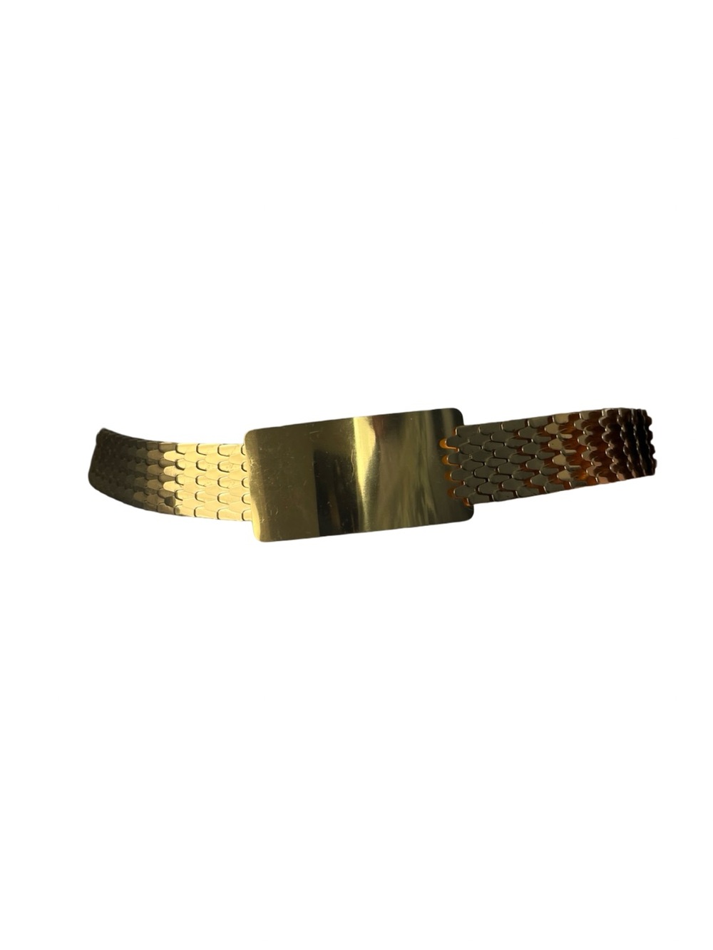 Vintage Gold Tone Chain Belt Stretch Classic